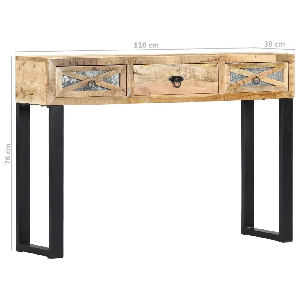 Console Table 110x30x76 cm Solid Mango Wood Price