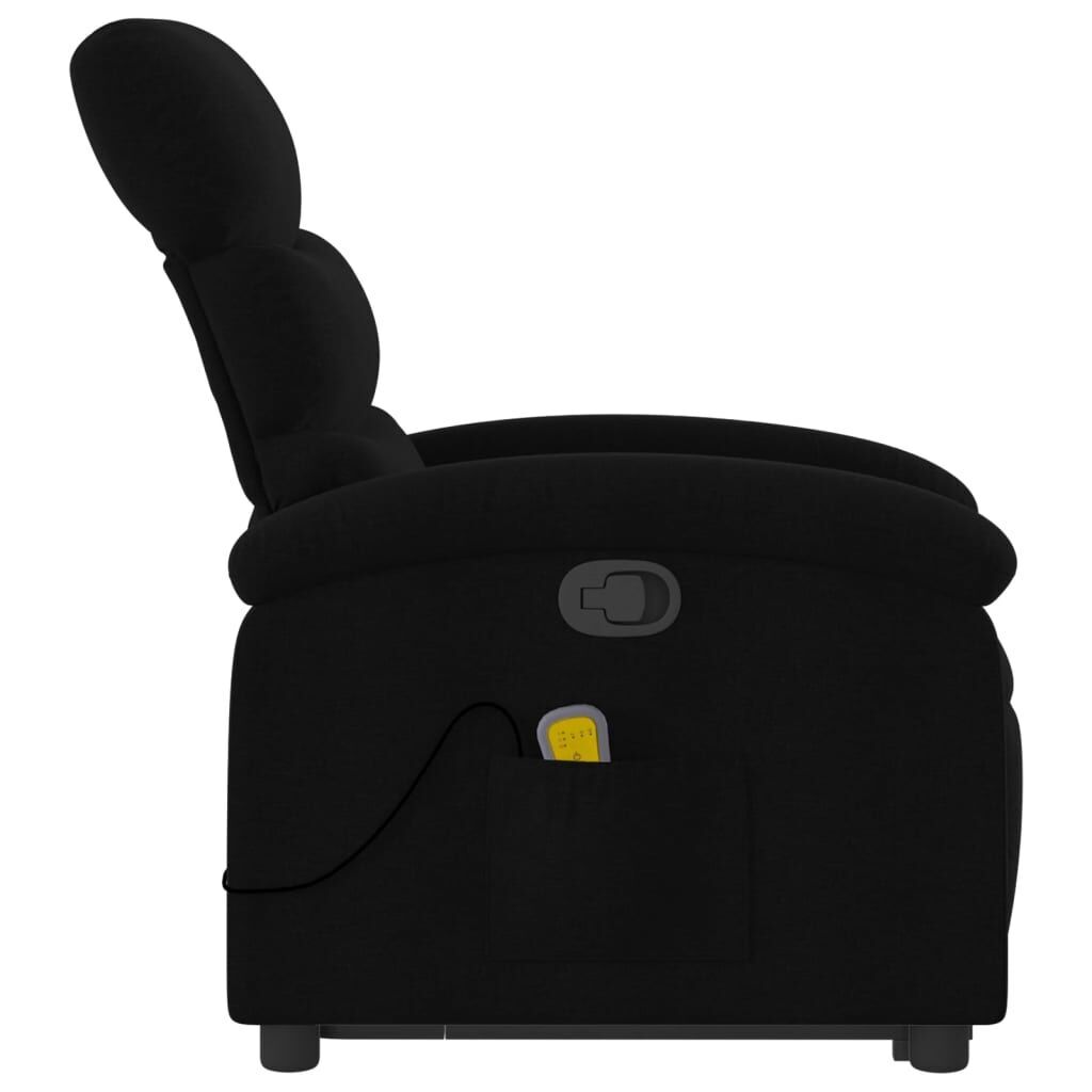 Stand up Massage Recliner Chair Black Fabric Price