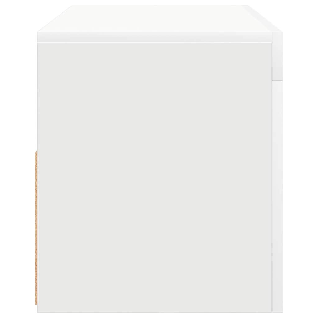 TV Cabinet with LED Lights White 90x35x40 cm Price