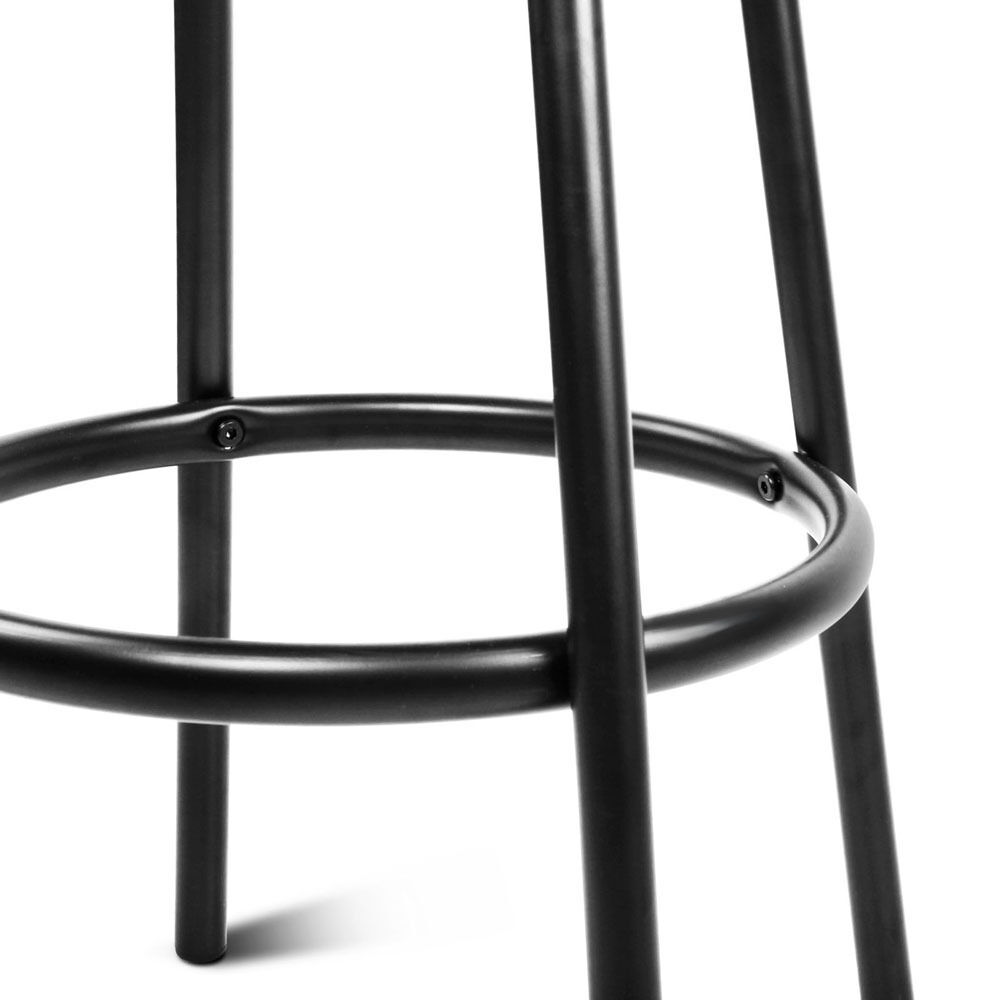 PU Leather Bar Stools - Black and Steel Price