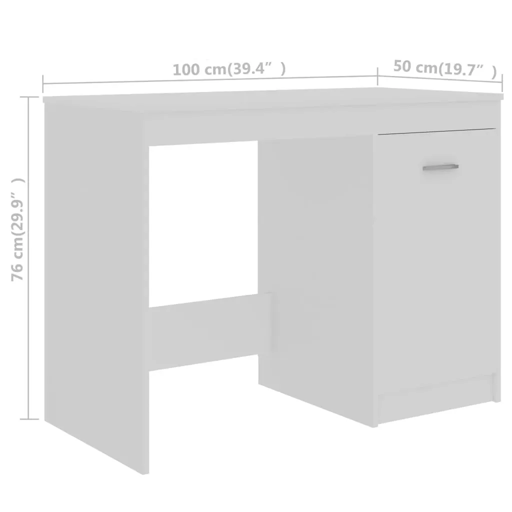 Desk 140x50x76 cm Engineered Wood Price