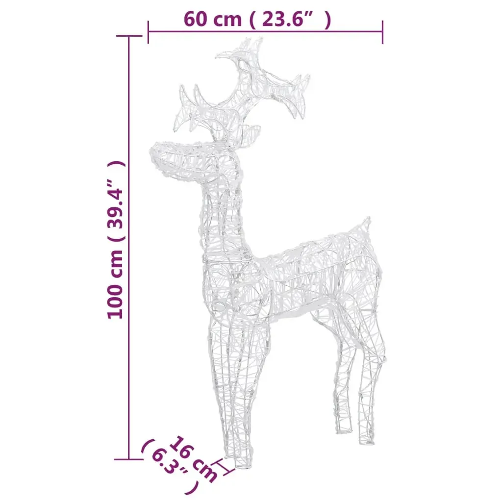 Reindeer Christmas Decoration LEDs Acrylic Price
