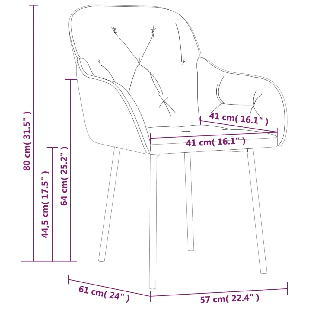Dining Chairs 2 pcs Velvet Price