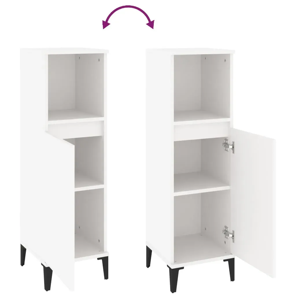 Bathroom Cabinet 30x30x100 cm Engineered Wood Price