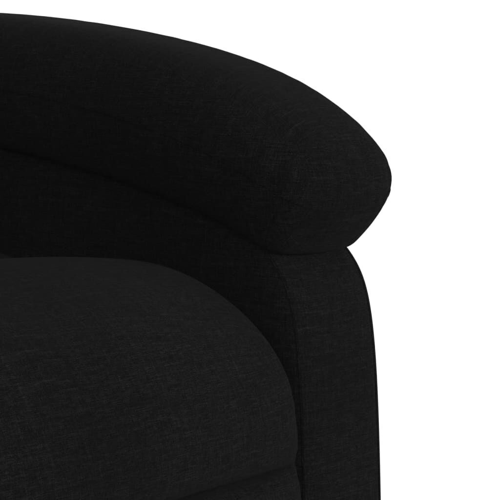 Stand up Massage Recliner Chair Black Fabric Price