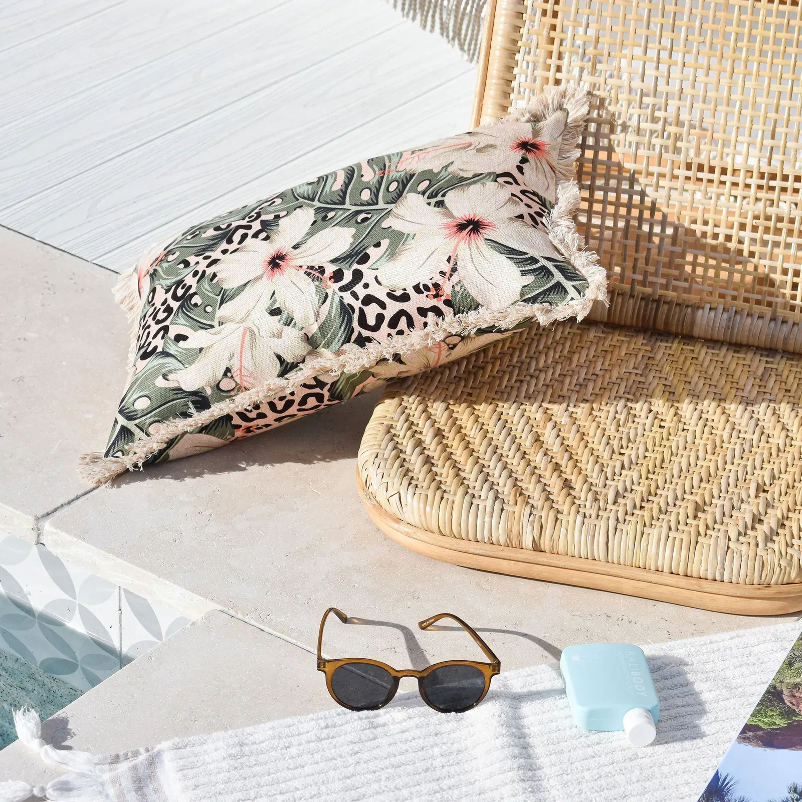 Cushion Cover-Coastal Fringe-Tropical Jungle Price