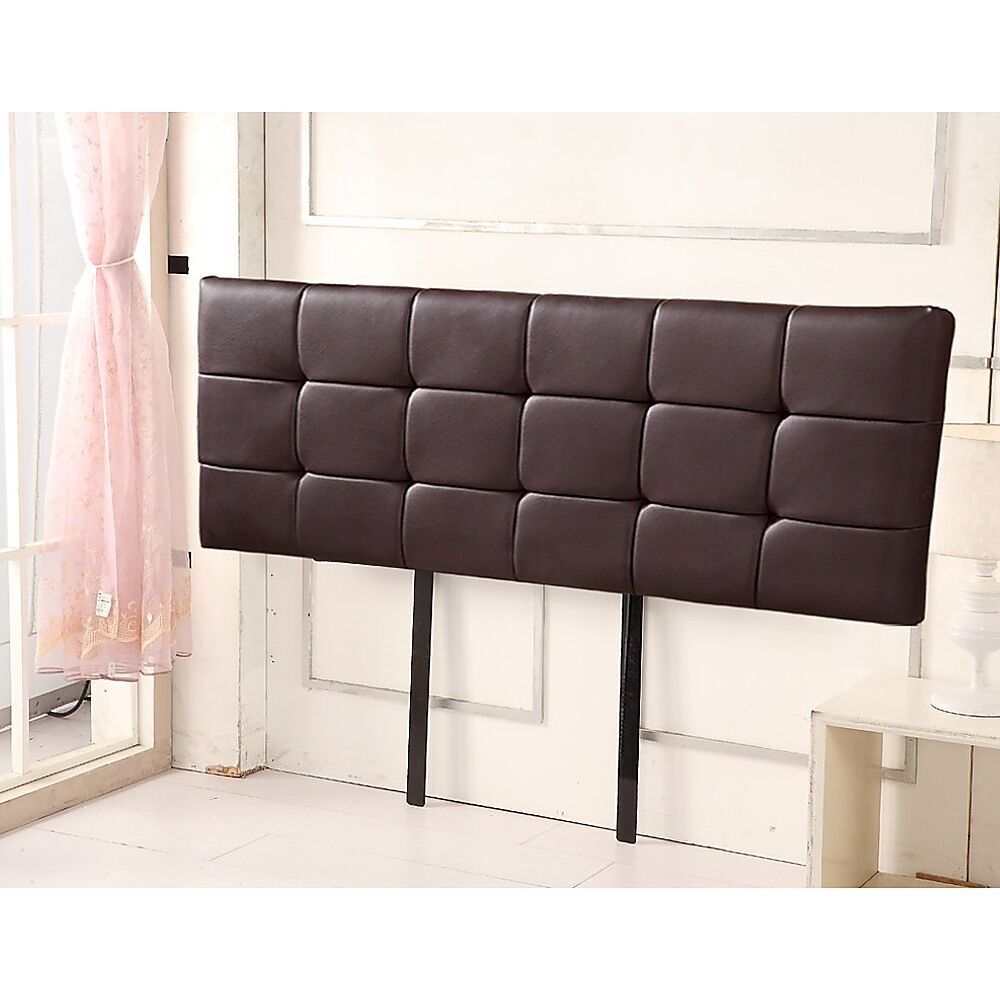 PU Leather Single Bed Deluxe Headboard Bedhead - Black Price
