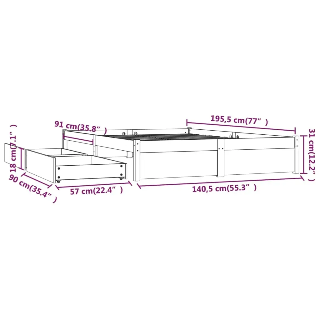 Bed Frame with Drawers Price