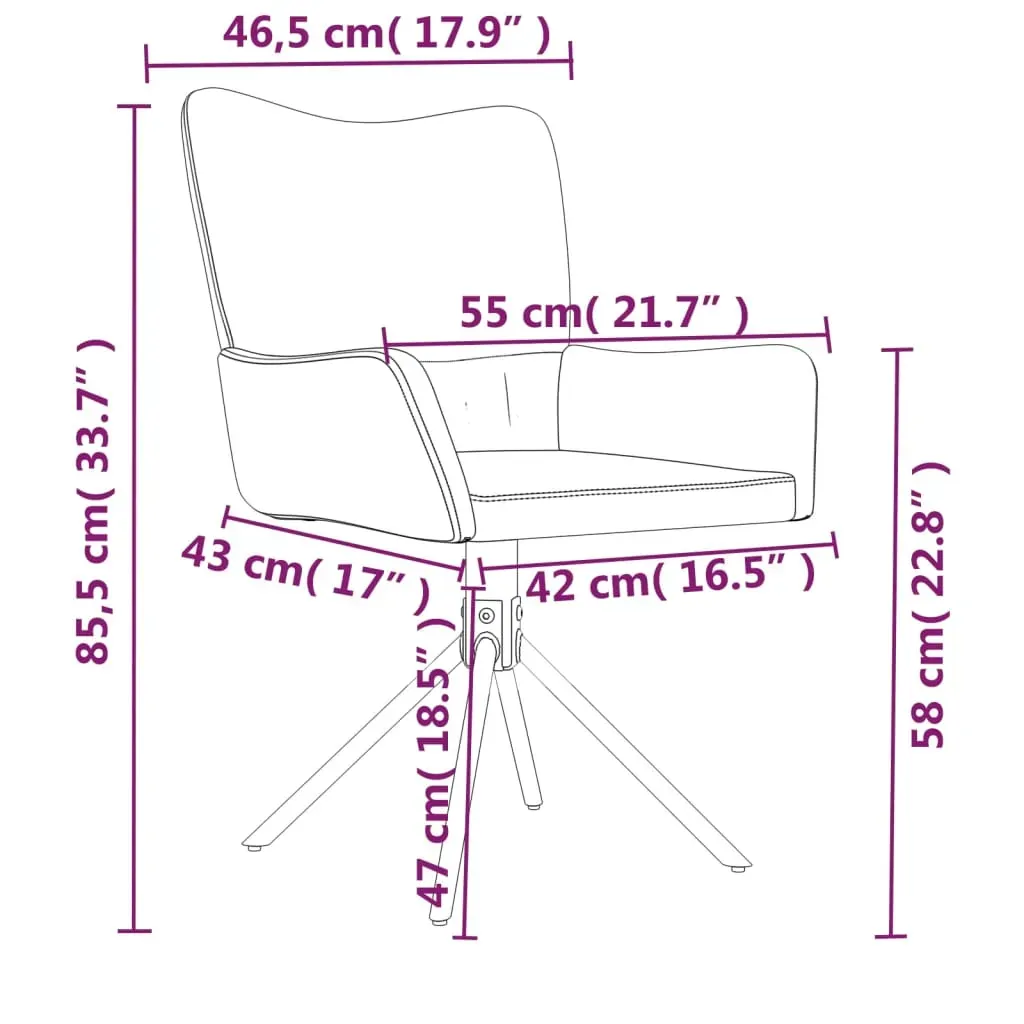 Swivel Dining Chairs 2 pcs Velvet Price