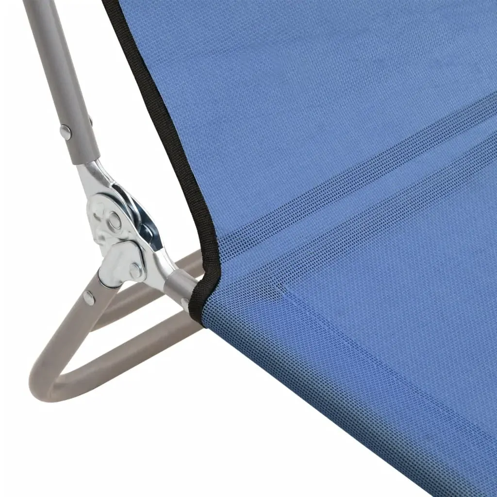 Folding Sun Loungers 2 pcs Textilene and Steel Price