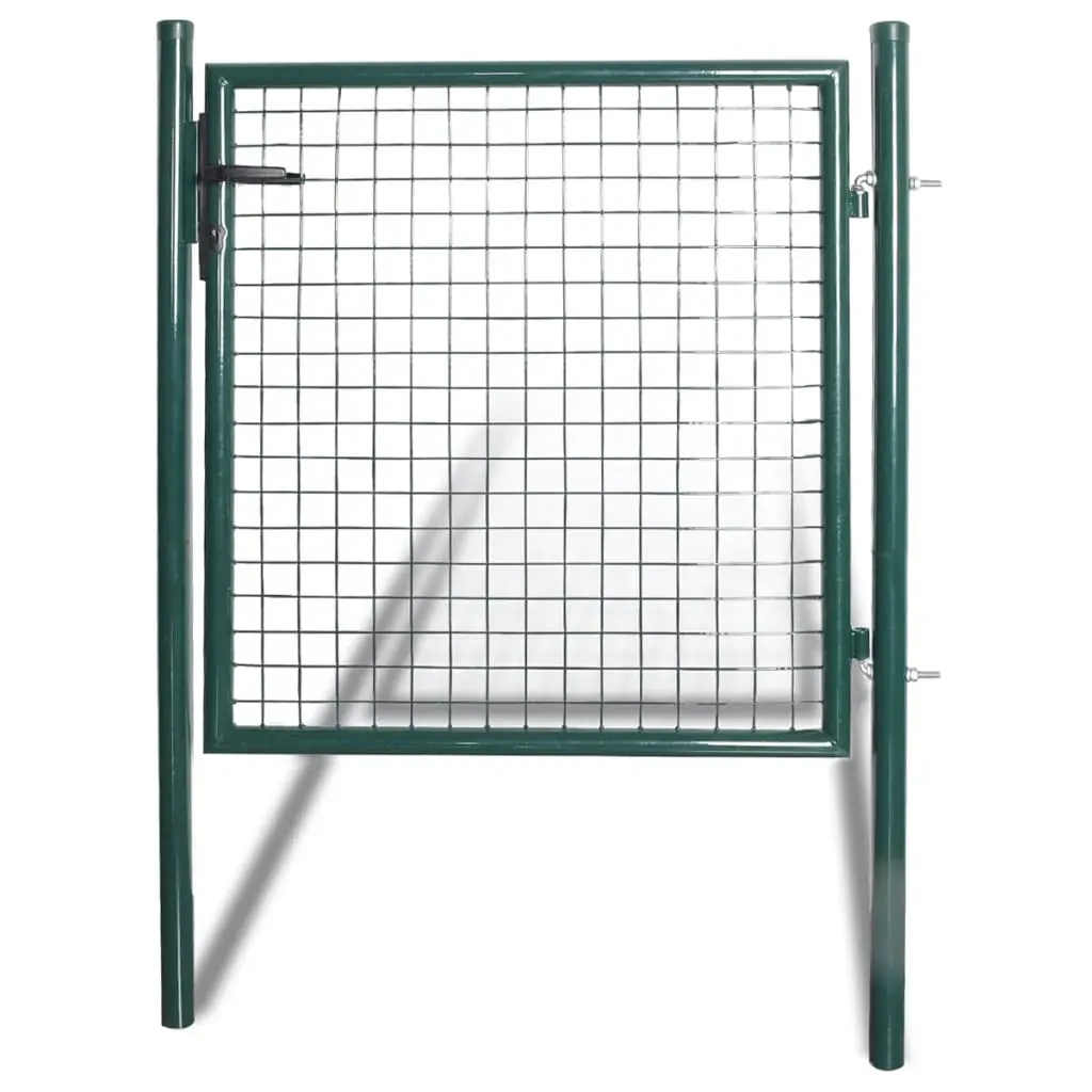 Single Door Fence Gate Powder-Coated Steel Single Door Fence Gate Powder-Coated Steel