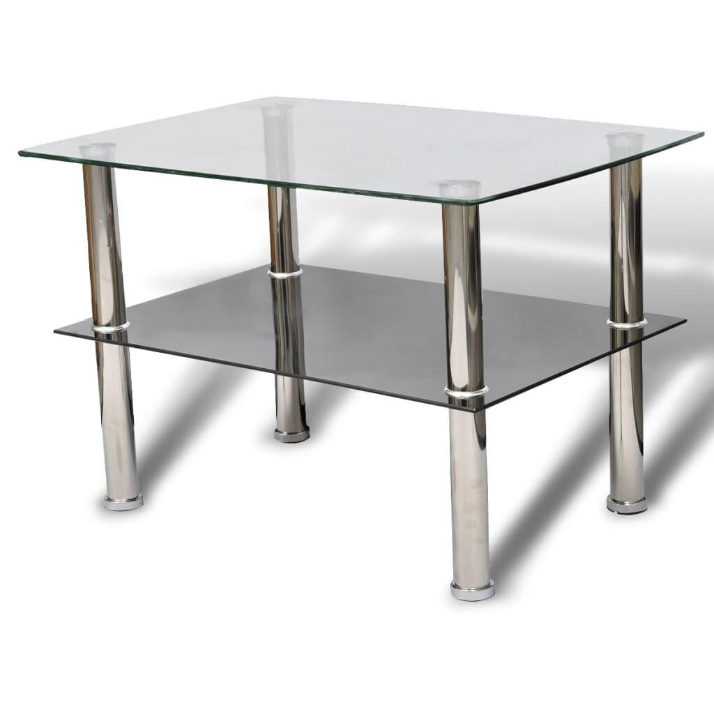 Coffee Table Glass 2 Tiers Coffee Table Glass 2 Tiers