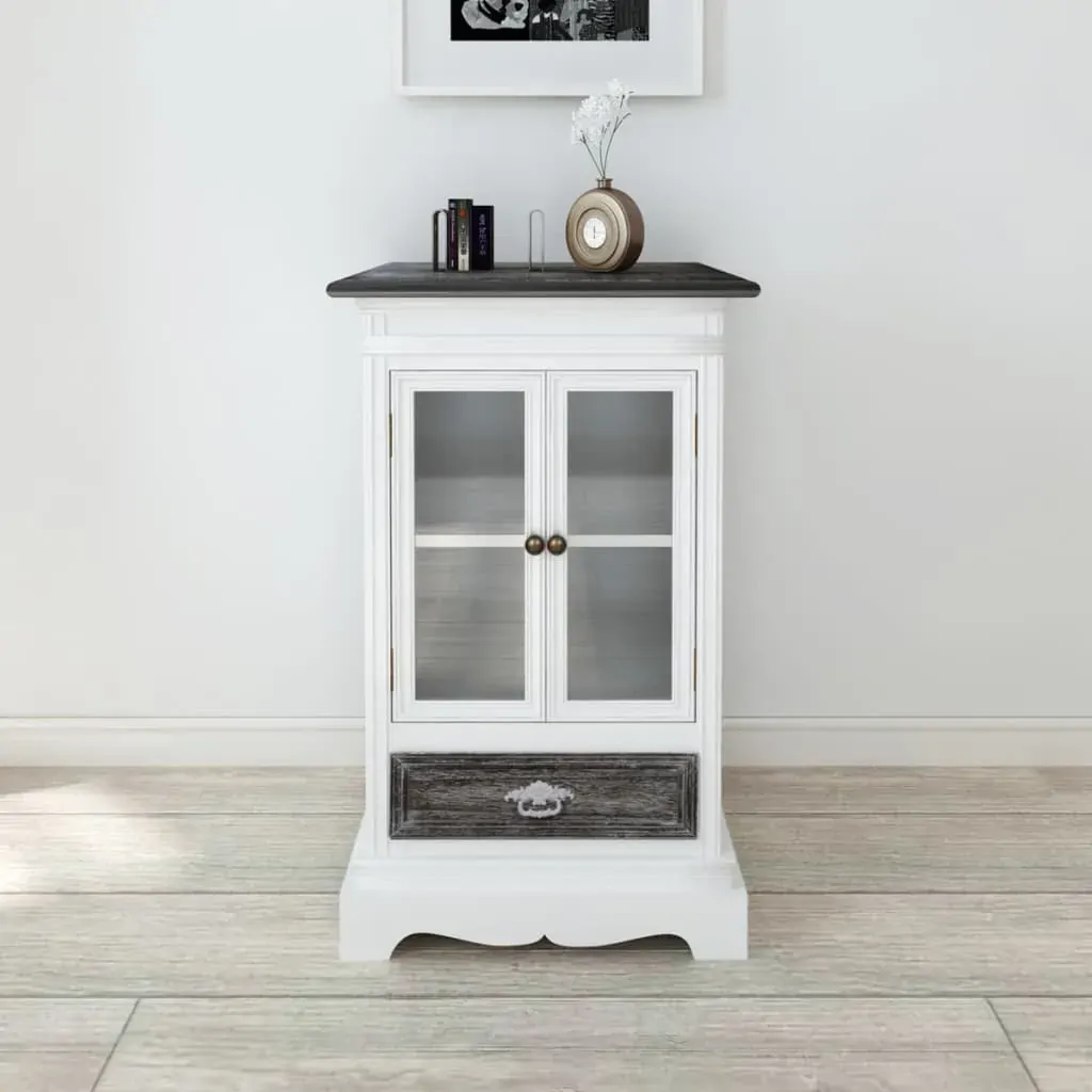 Cabinet 2 Doors 1 Drawer White Wood Cabinet 2 Doors 1 Drawer White Wood
