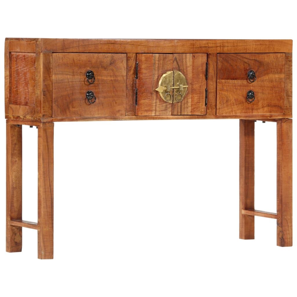 Console Table 120x32x80 cm Solid Rough Wood Acacia Console Table 120x32x80 cm Solid Rough Wood Acacia