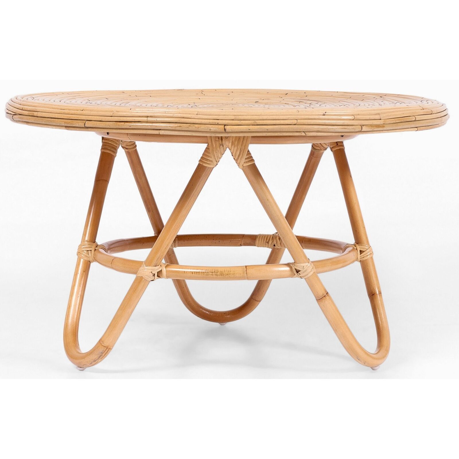 Crocus Rattan Round Coffee Table - Natural Crocus Rattan Round Coffee Table - Natural