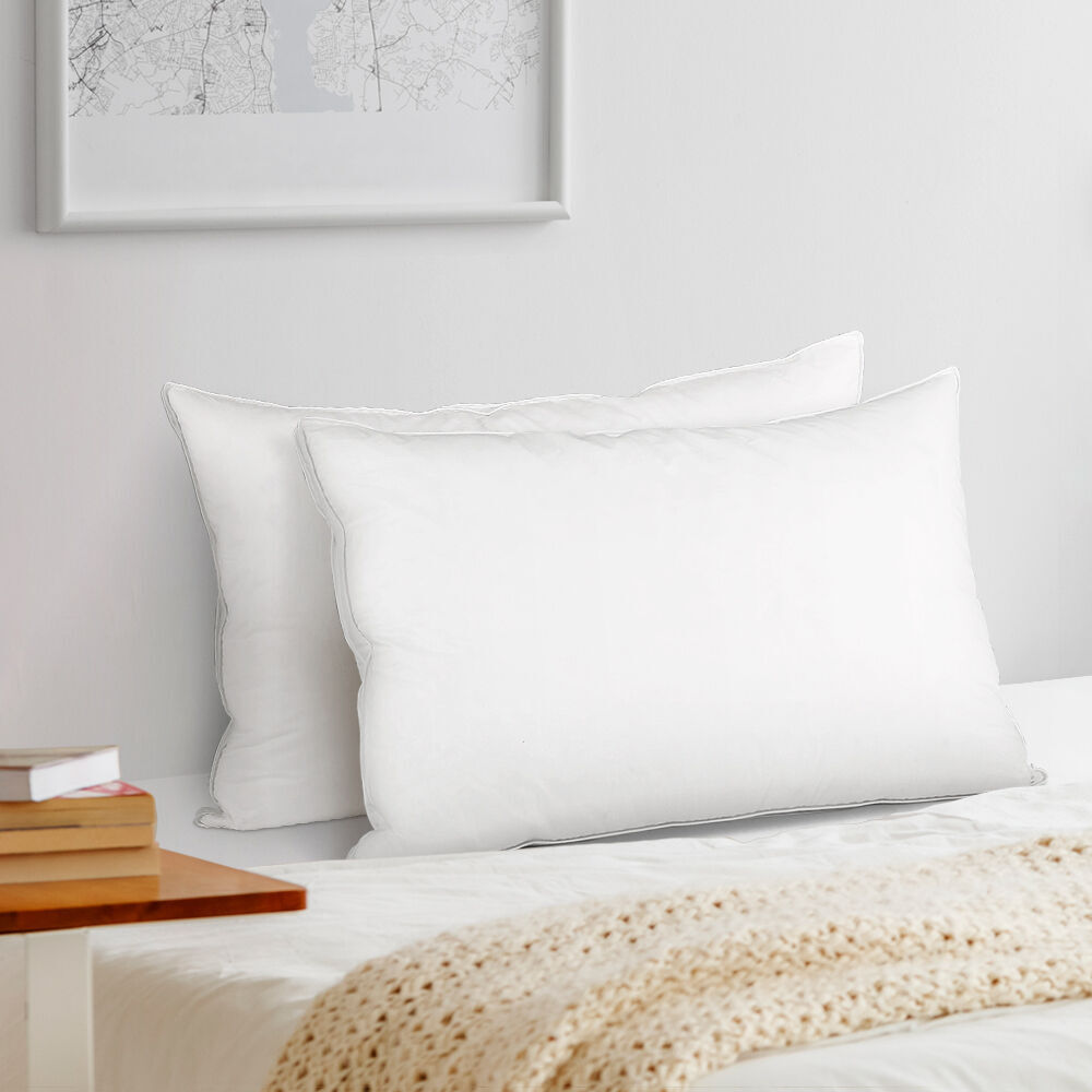 Goose Feather Down Pillow Luxury Twin Pack Goose Feather Down Pillow Luxury Twin Pack