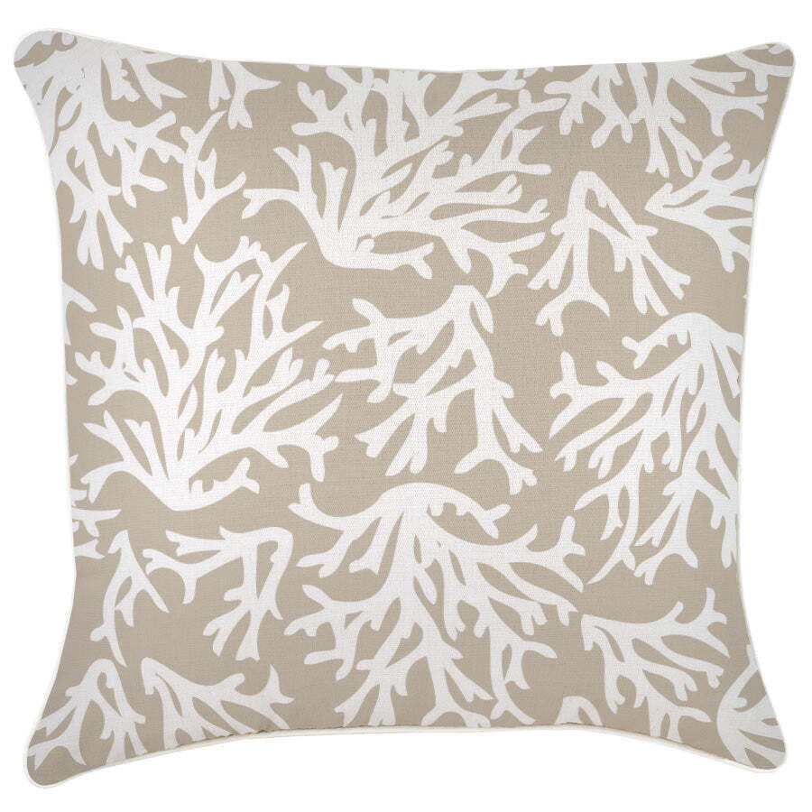 Cushion Cover-With Piping-Coastal Coral Beige Cushion Cover-With Piping-Coastal Coral Beige