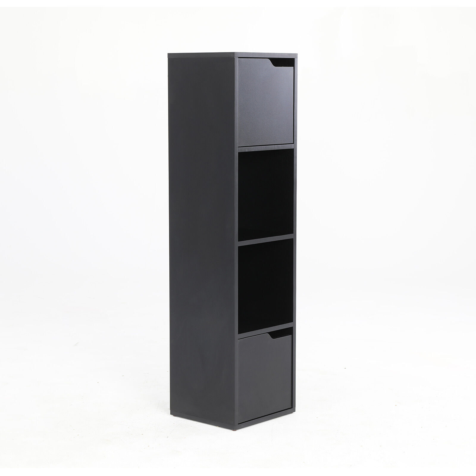 La Bella 119cm Black Bathroom Storage Cabinet Tall Slim La Bella 119cm Black Bathroom Storage Cabinet Tall Slim