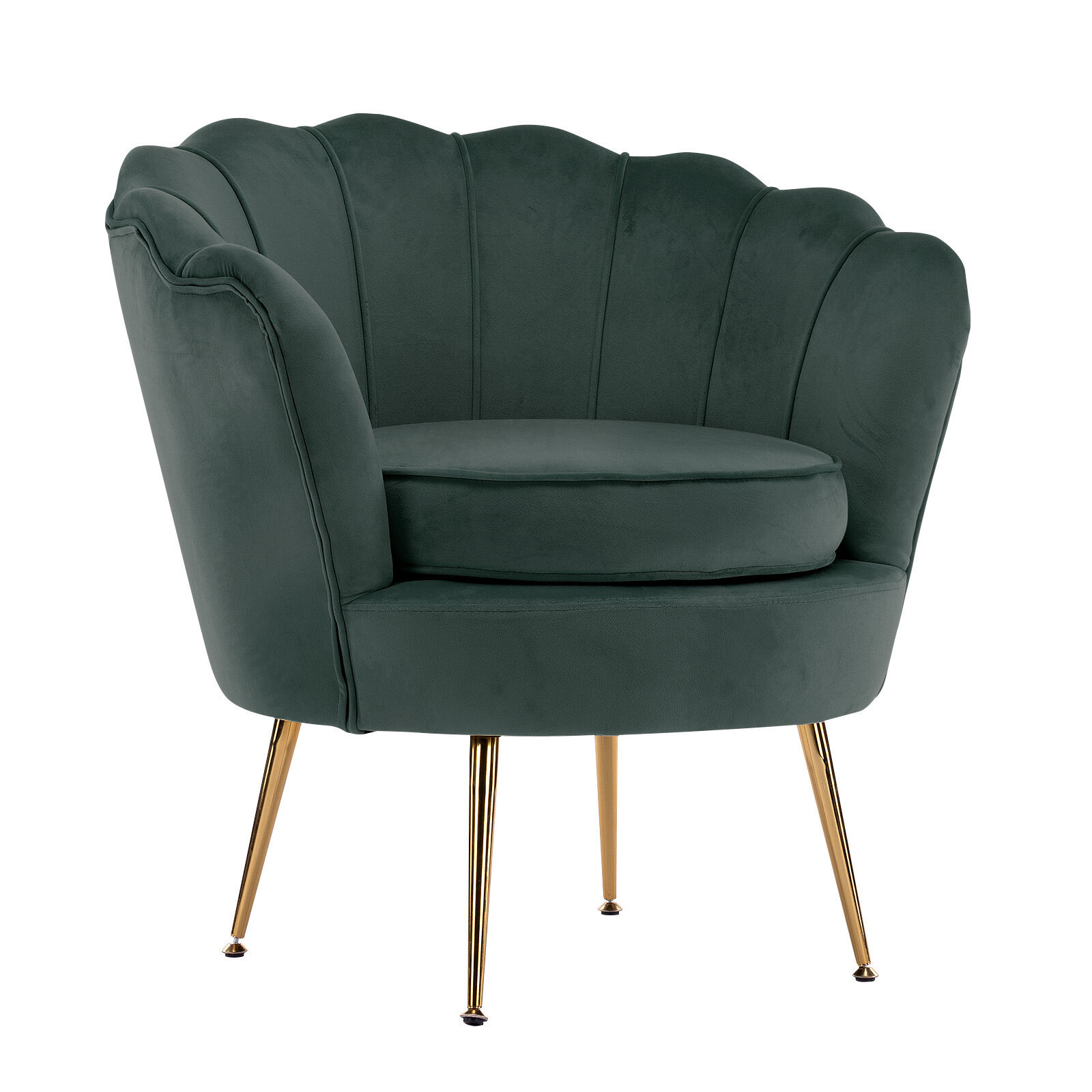La Bella Shell Scallop Lounge Chair Accent Velvet La Bella Shell Scallop Lounge Chair Accent Velvet