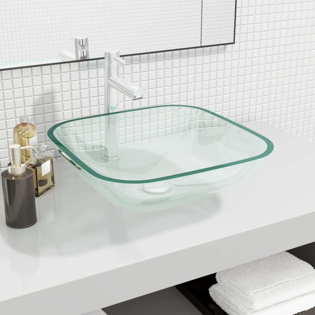 Basin Glass 42x42x14 cm Basin Glass 42x42x14 cm