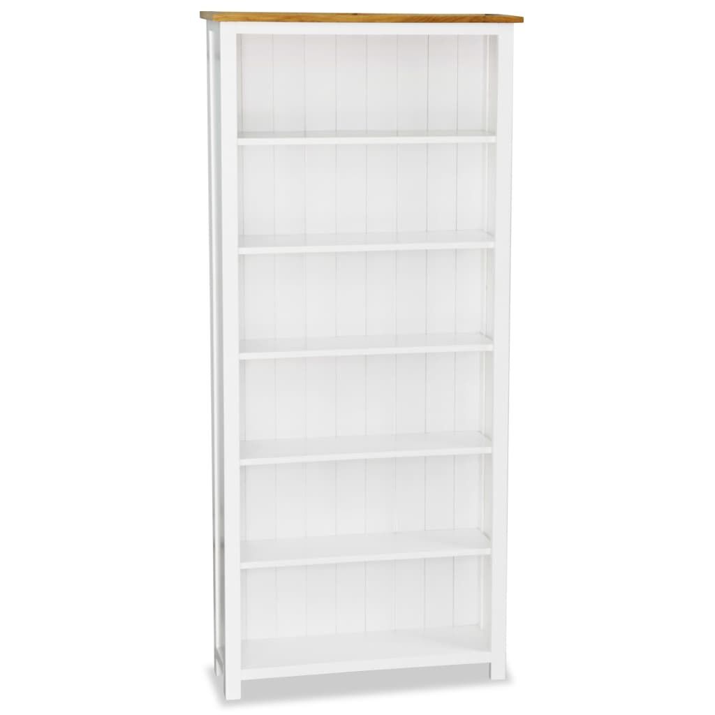 6-Tier Bookcase 80x23x180 Solid Wood 6-Tier Bookcase 80x23x180 Solid Wood
