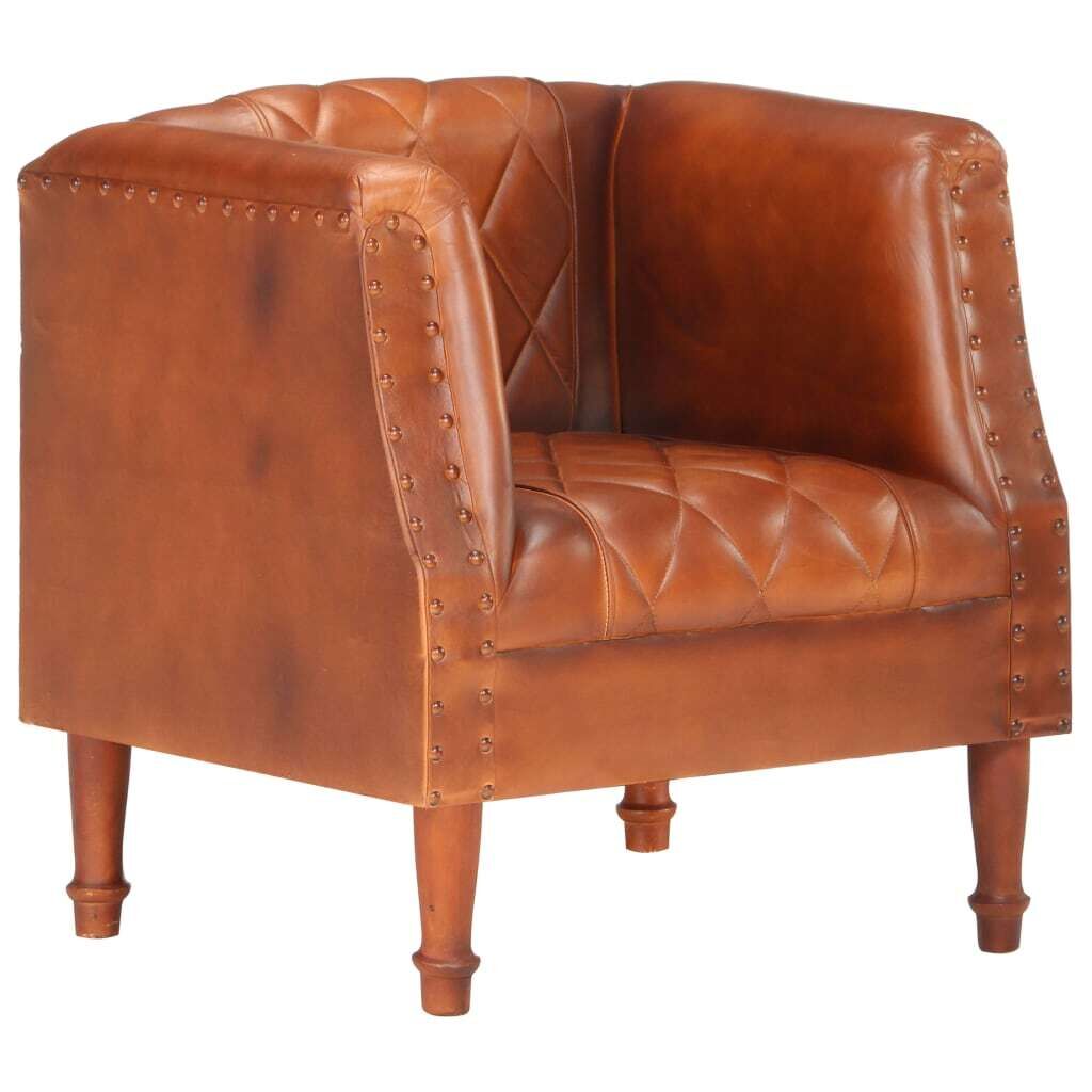 Tub Chair Real Goat Leather Tub Chair Real Goat Leather