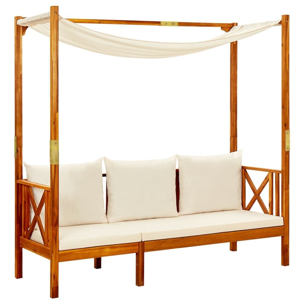 Garden Bench with Canopy Solid Acacia Wood Garden Bench with Canopy Solid Acacia Wood
