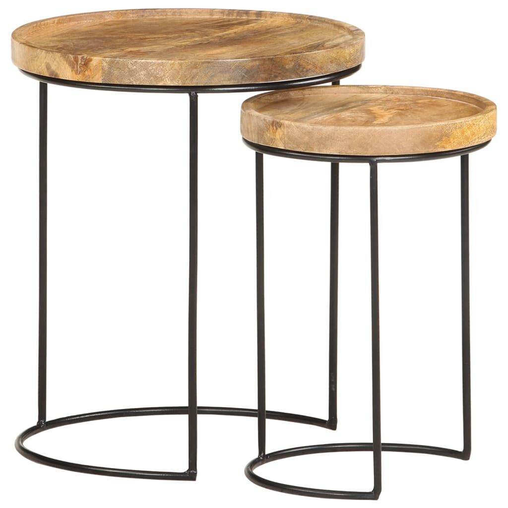 2 Piece Coffee Table Set and Steel 2 Piece Coffee Table Set and Steel