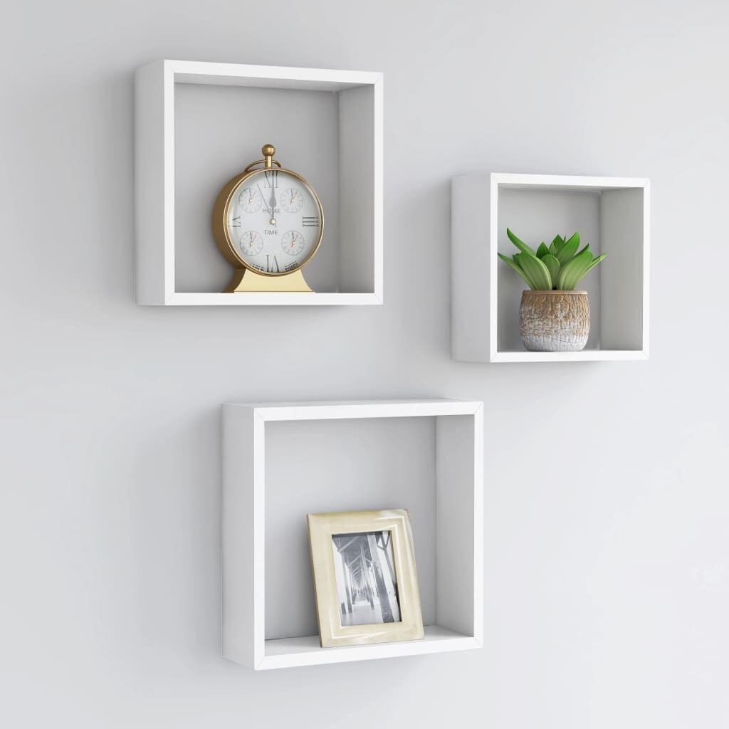 Wall Cube Shelves 3 pcs MDF Wall Cube Shelves 3 pcs MDF