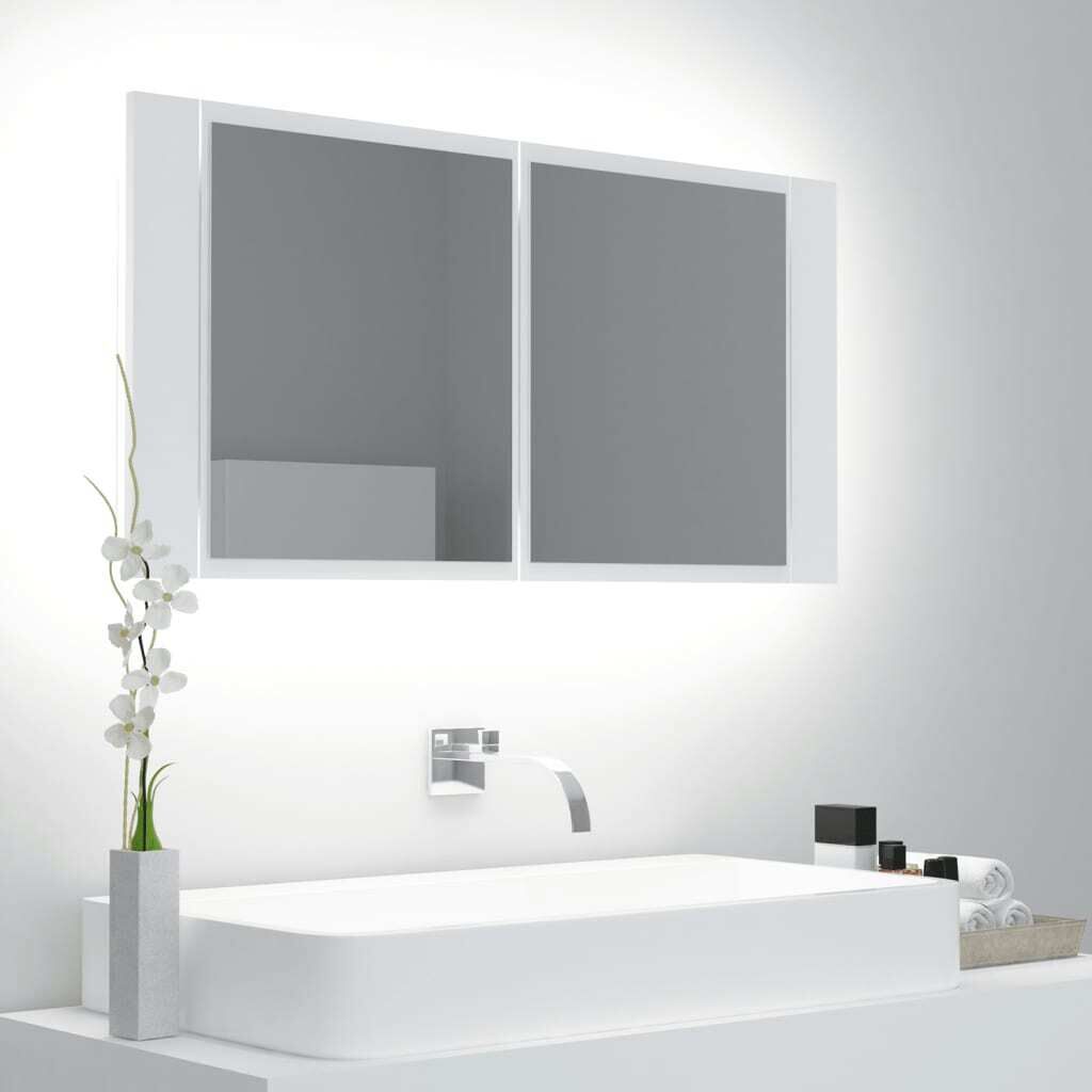 LED Bathroom Mirror Cabinet 90x12x45 cm LED Bathroom Mirror Cabinet 90x12x45 cm