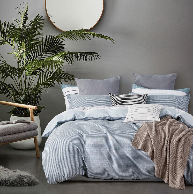 Nathan 100% cotton reversible quilt cover set Nathan 100% cotton reversible quilt cover set