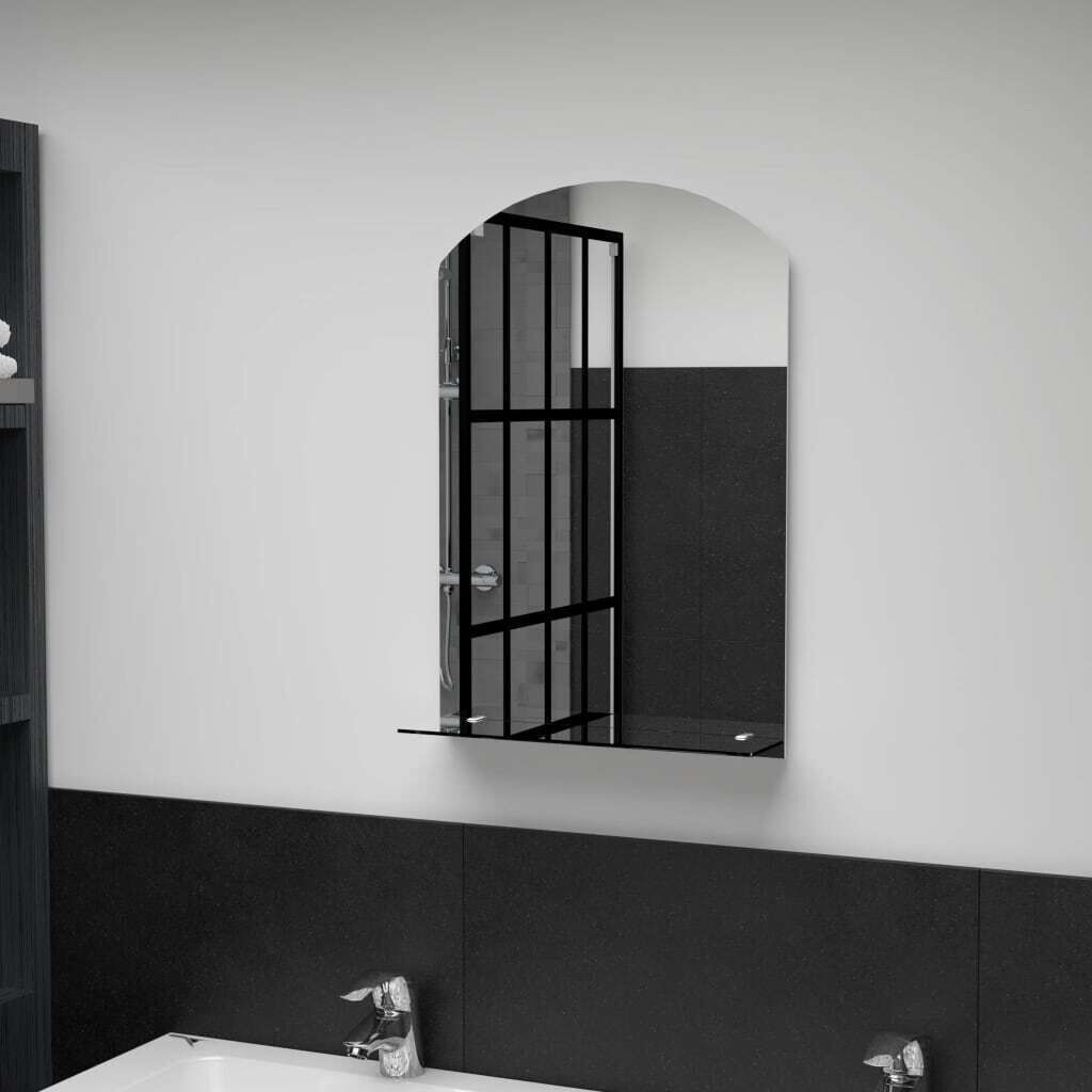Wall Mirror with Shelf Tempered Glass Wall Mirror with Shelf Tempered Glass
