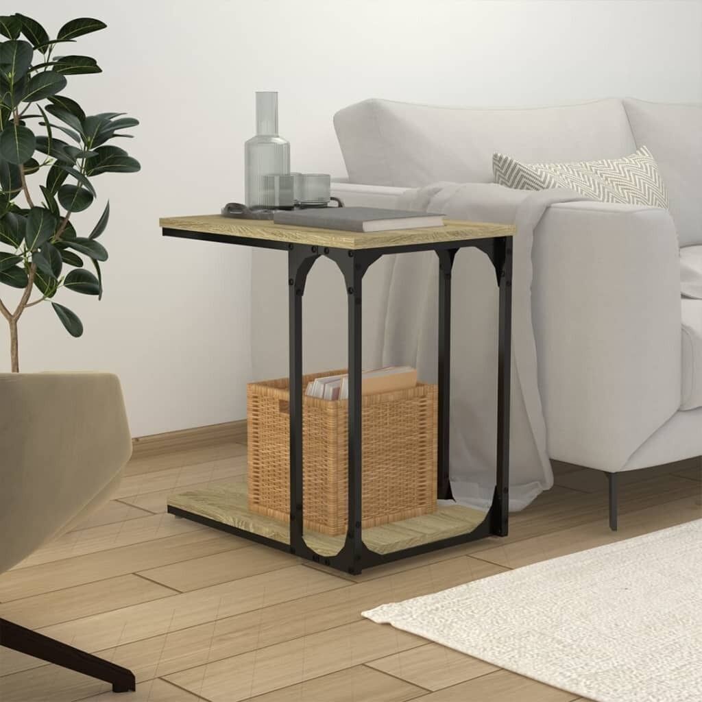 Side Table Black 50x35x52 cm Engineered Wood Side Table Black 50x35x52 cm Engineered Wood
