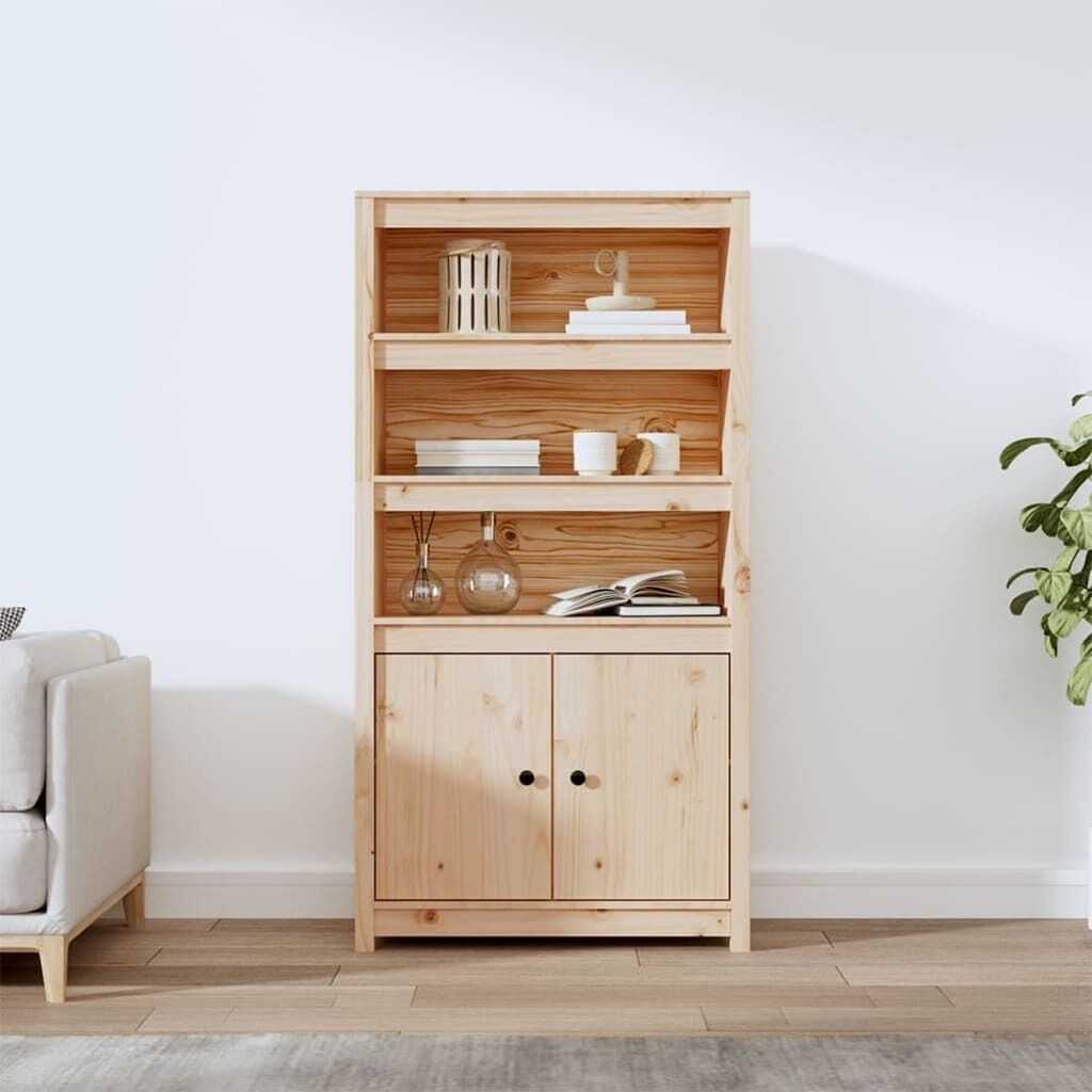 Highboard 80x35x154 cm Solid Pine Wood Highboard 80x35x154 cm Solid Pine Wood