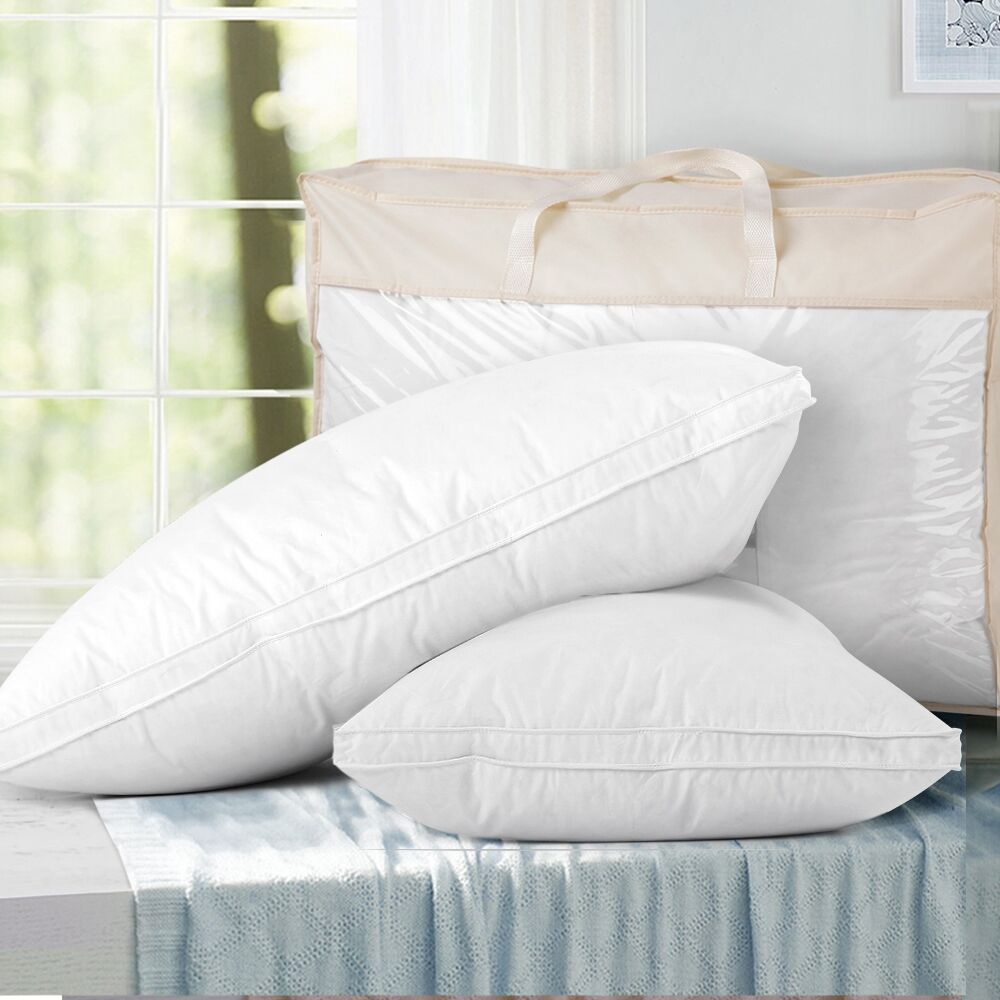 Giselle Bedding Goose Feather Down Pillow Luxury Twin Pack Giselle Bedding Goose Feather Down Pillow Luxury Twin Pack