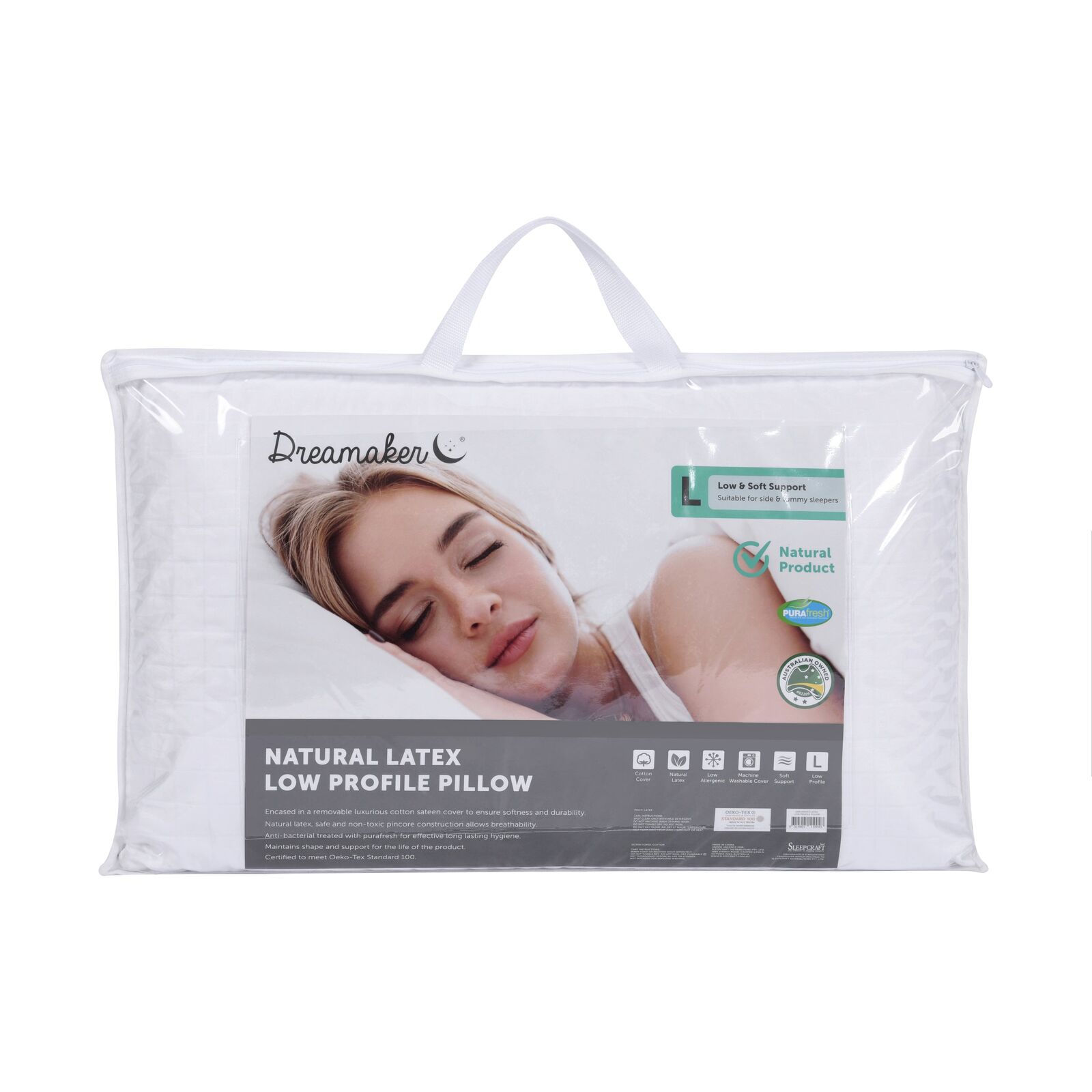 Dreamaker Latex Pillow - Low Profile Dreamaker Latex Pillow - Low Profile