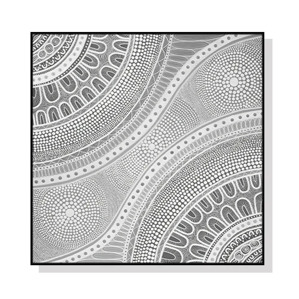 70cmx70cm Nayiri Bami Black Frame Canvas Wall Art 70cmx70cm Nayiri Bami Black Frame Canvas Wall Art