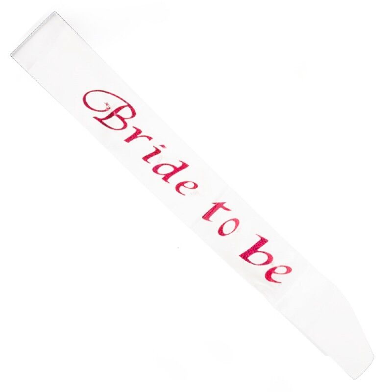 White Bride To Be Flashing Sash White Bride To Be Flashing Sash