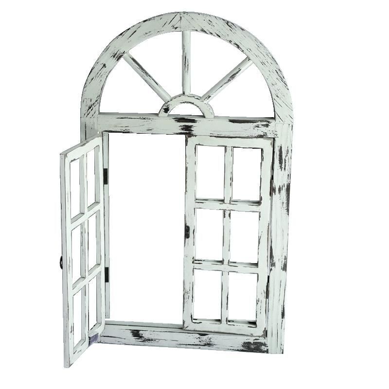 Rustic White Scarlett Window Mirror Rustic White Scarlett Window Mirror