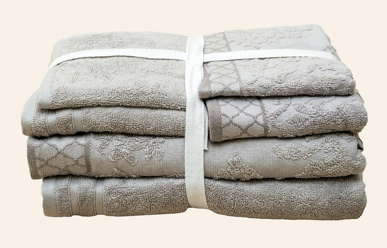 Moroccan Jacquard Organic Terry Towels 6 pc Set Moroccan Jacquard Organic Terry Towels 6 pc Set