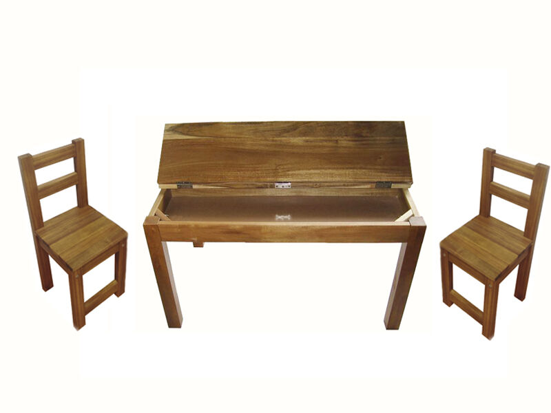 Hardwood study desk and 2 standard chairs Hardwood study desk and 2 standard chairs