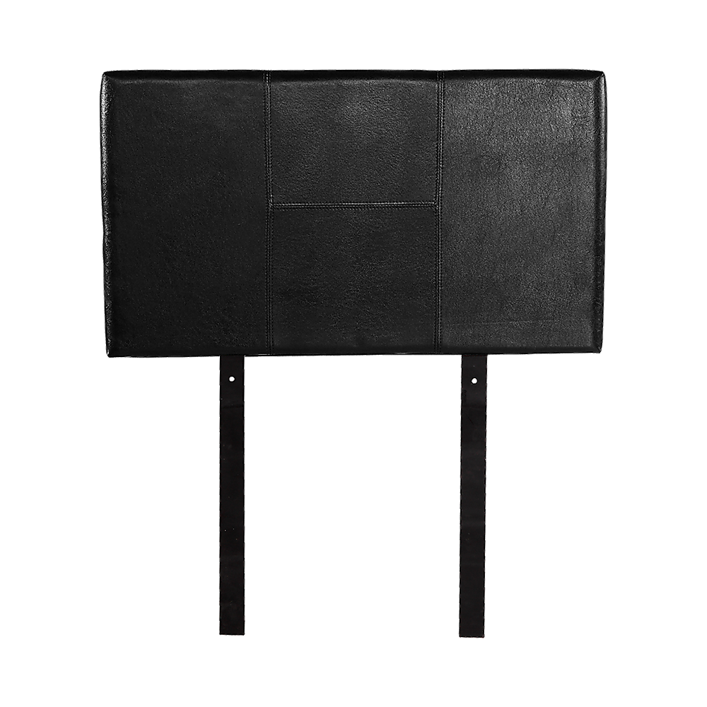PU Leather Single Bed Headboard Bedhead - Black PU Leather Single Bed Headboard Bedhead - Black