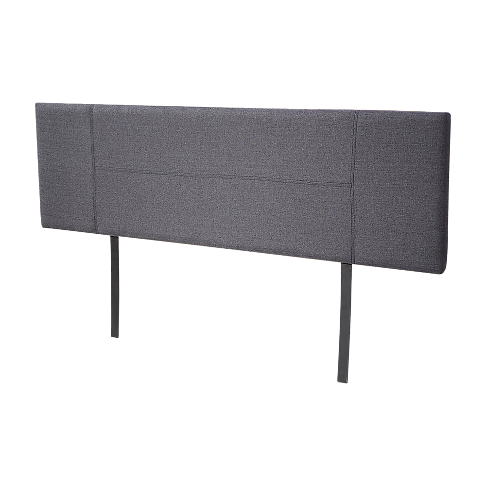 Linen Fabric King Bed Headboard Bedhead - Grey Linen Fabric King Bed Headboard Bedhead - Grey