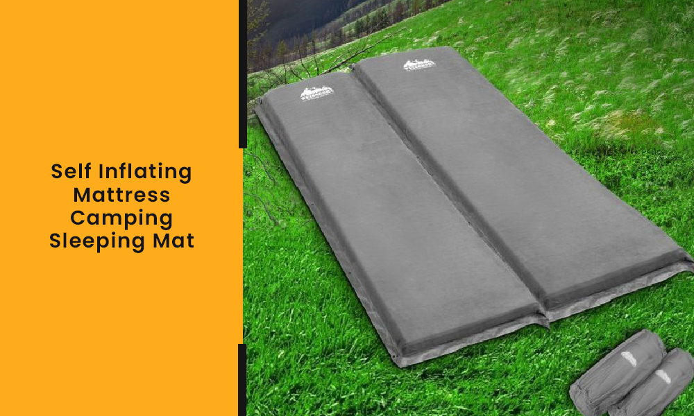 Self Inflating Mattress Camping Sleeping Mat Air Bed Pad Double Grey 10CM Thick