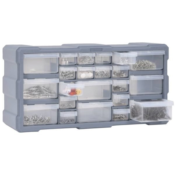 Multi-drawer Organiser with 22 Drawers 49x16x25.5 cm