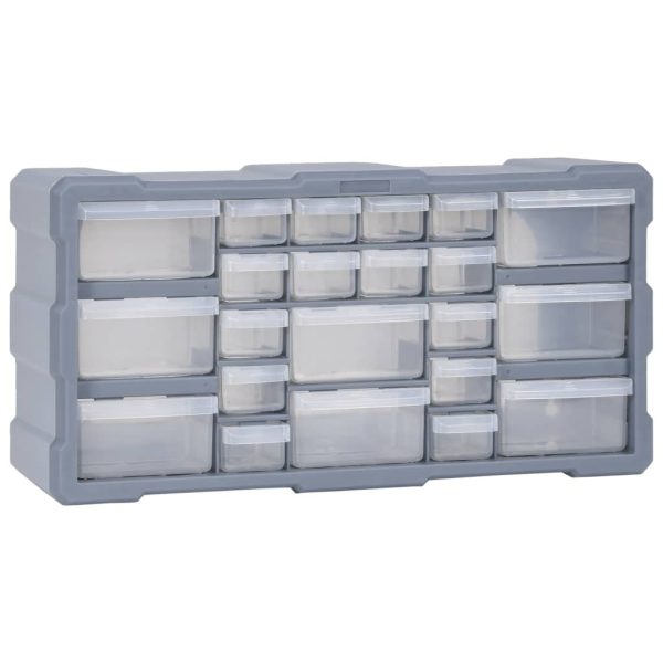 Multi-drawer Organiser with 22 Drawers 49x16x25.5 cm