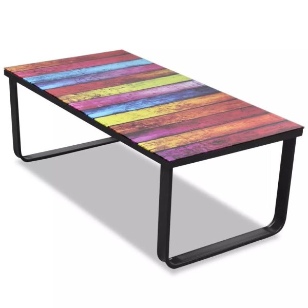 Coffee Table with Glass Top Rectangular