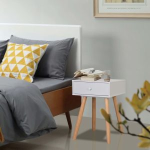 Hasbrouck Bedside Tables 2 pcs Solid Pinewood 40x30x61 cm