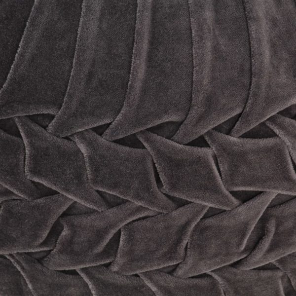 Pouffe Cotton Velvet Smock Design 40×30 cm