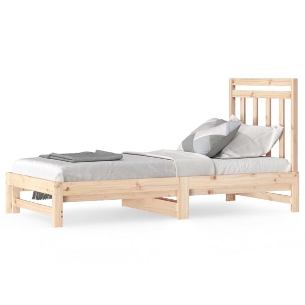 Shawnee Pull-out Day Bed 2x(92×187) cm Solid Wood Pine